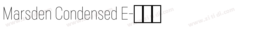 Marsden Condensed E字体转换